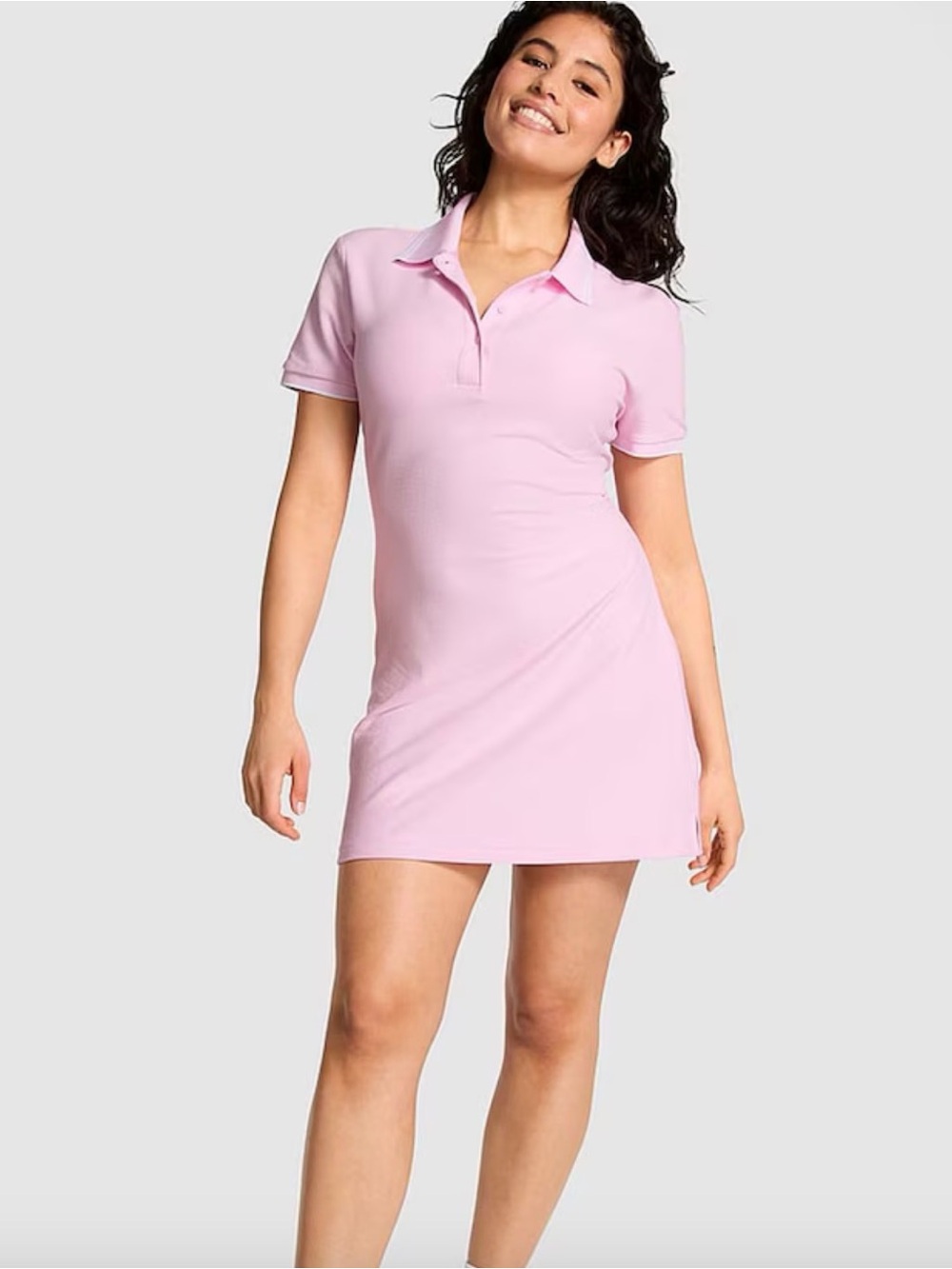 Victoria Secret Pink Spring Orchid Pink Polo Dress - Size Large